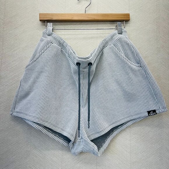 Crivit White and Grey Waffle Shorts Size XL 16/18 - Picture 1 of 12